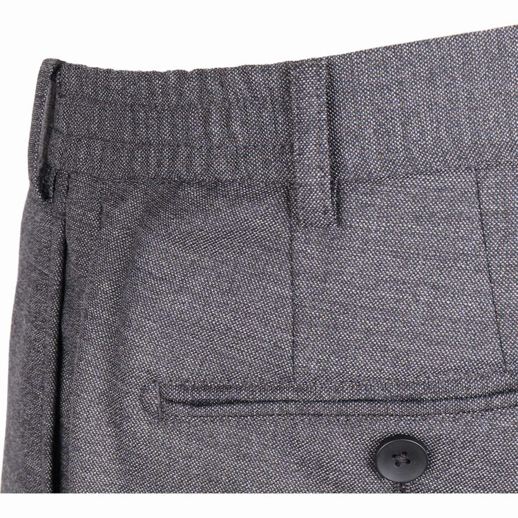 ＪＰ コンフォート 【JOHN PEARSE comfort】【秋冬】7WAY コーディネイトパンツ付き/2釦シングルスリーピーススーツ ショートタック/ブラック×ソリッド+グレーパンツ/ULTRA MOVE/ウエストシャーリング/ウォッシャブル/ストレッチ ブラック系(黒)