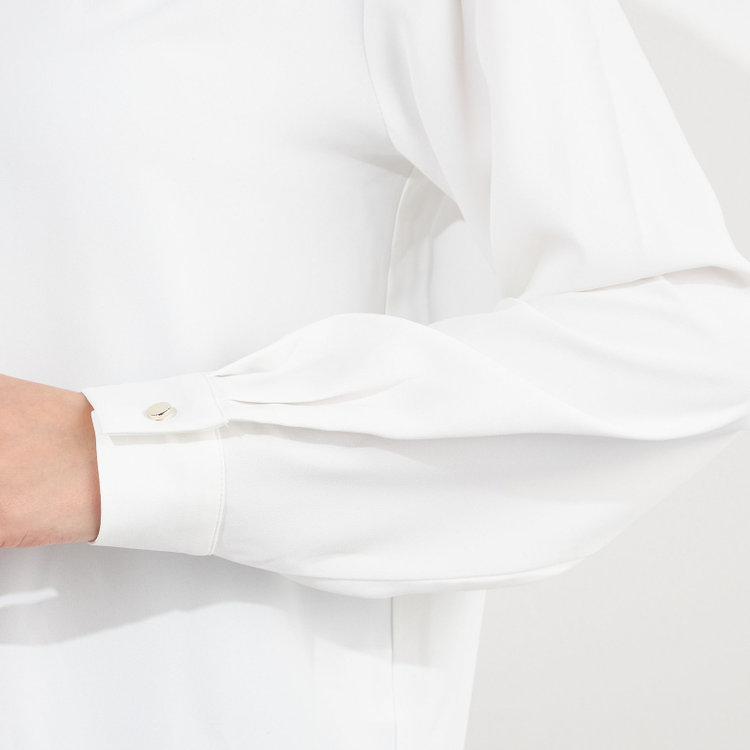 ナチュラル　ビューティー 【NATURAL BEAUTY】ボウタイブラウス/ホワイト 白