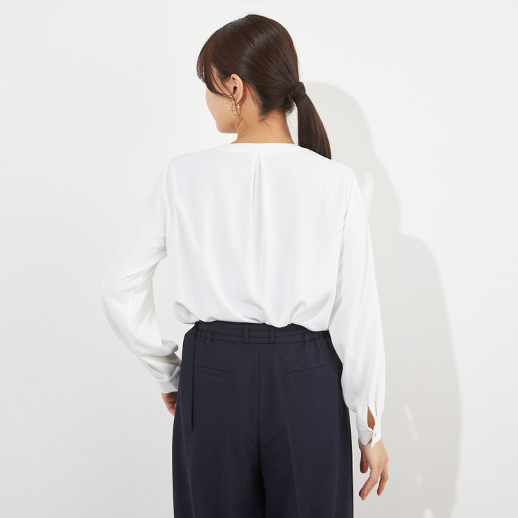 ナチュラル　ビューティー 【NATURAL BEAUTY】ボウタイブラウス/ホワイト 白
