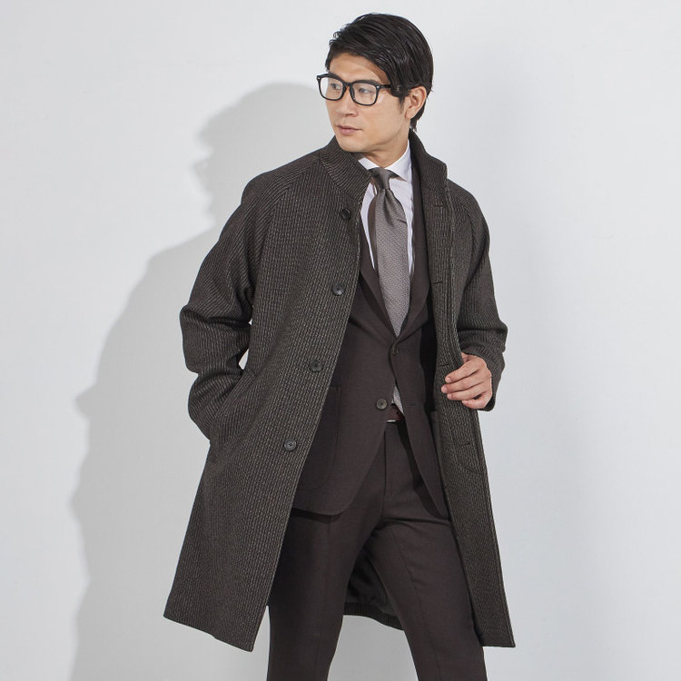 ＪＰコンフォート ネイビー 【JOHN PEARSE comfort navy】【秋冬】2釦シングルジャケット/ブラウン/パッチポケット/ULTRA MOVE/ウォッシャブル 茶中間