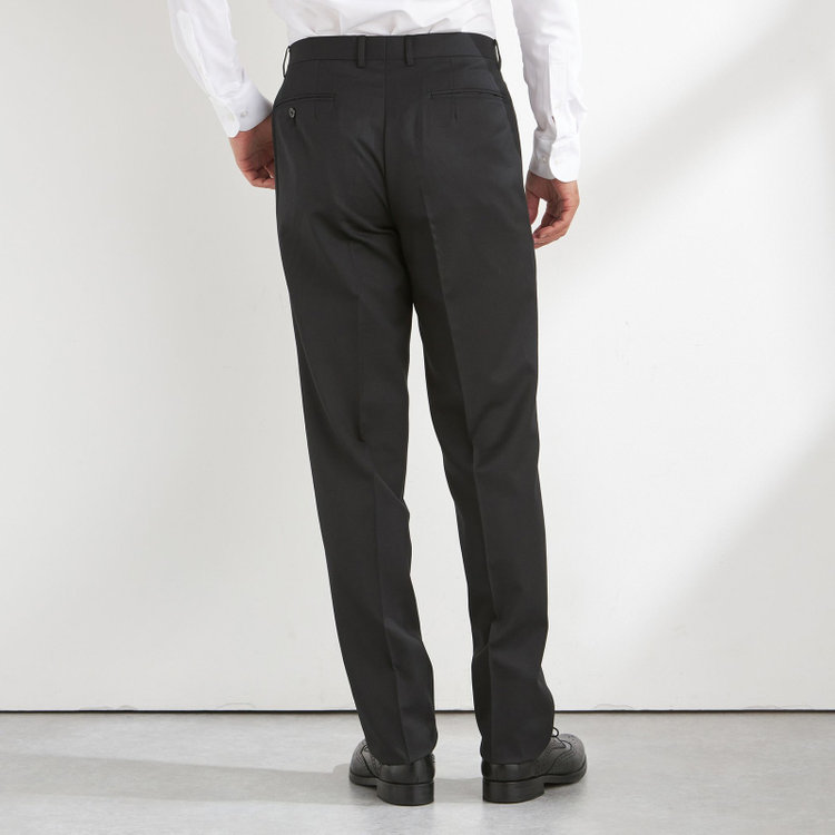 ソノタ（KONAKA用） 【就活】【V-SUIT】【年間】セットアップパンツ/ブラック×ソリッド/SHOWER CLEAN/※裾直し必要 黒