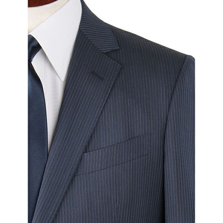 KONAKA　アウトレット 【WEB限定/OUTLET/汚れ・キズ等有】【JOHN PEARSE Black SELECT LINE】【春夏】2釦シングルスーツ/ネイビー×ストライプ/ ULTRA LIGHT SPEC ネイビー系(紺)
