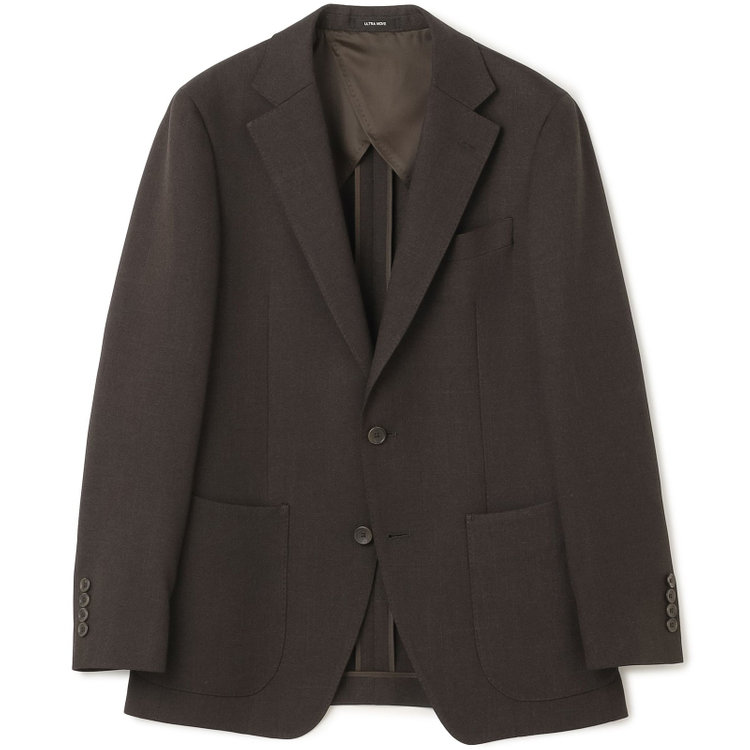 ＪＰコンフォート ネイビー 【JOHN PEARSE comfort navy】【秋冬】2釦シングルジャケット/ブラウン/パッチポケット/ULTRA MOVE/ウォッシャブル 茶中間
