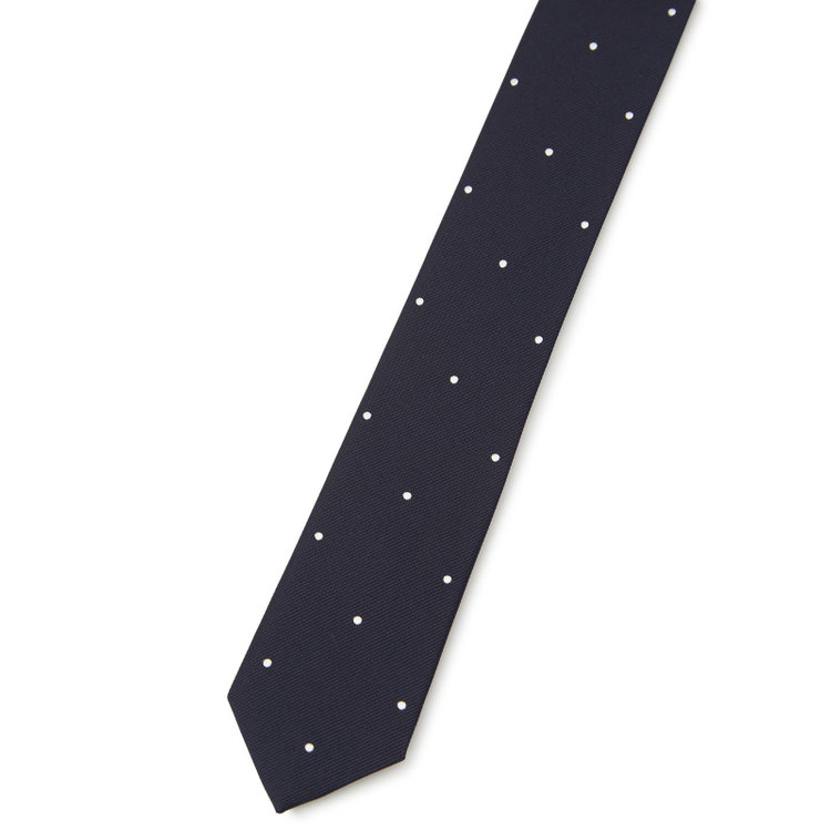 ドナートヴィンチ 【名品】【Donato Vinci Italy】シルクドットネクタイ 8.5cm;幅/ネイビー/MADE IN JAPAN その他