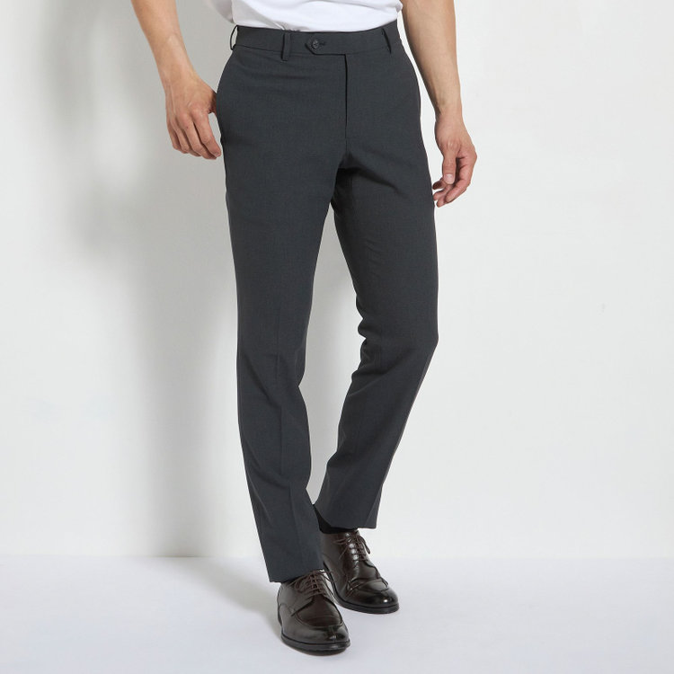 ジョンピアースブラック 【JOHN PEARSE Black SELECT LINE】【春夏】0タックパンツ/グレー/ULTRA MOVE/※裾上げ必要 グレー中間