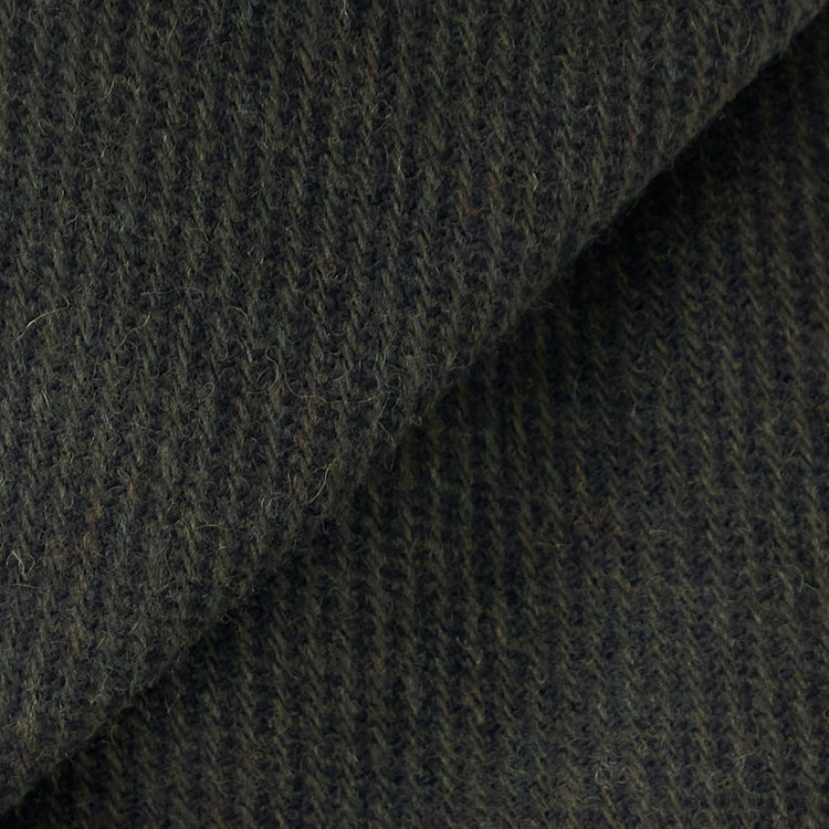 ジョンピアースブラック 【JOHN PEARSE BLACK】【秋冬】ウールブレンド2釦シングルジャケット/カーキ×ツイル/RE:NEWOOL 緑濃色