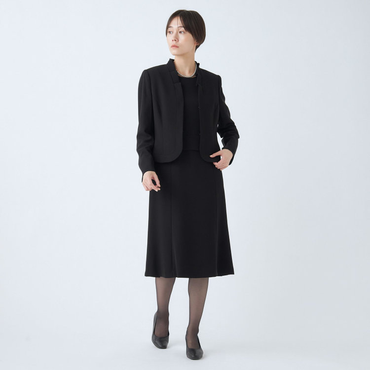ソノタ（KONAKA用） 【年間】タックスタンドアンサンブルレディースフォーマル 黒