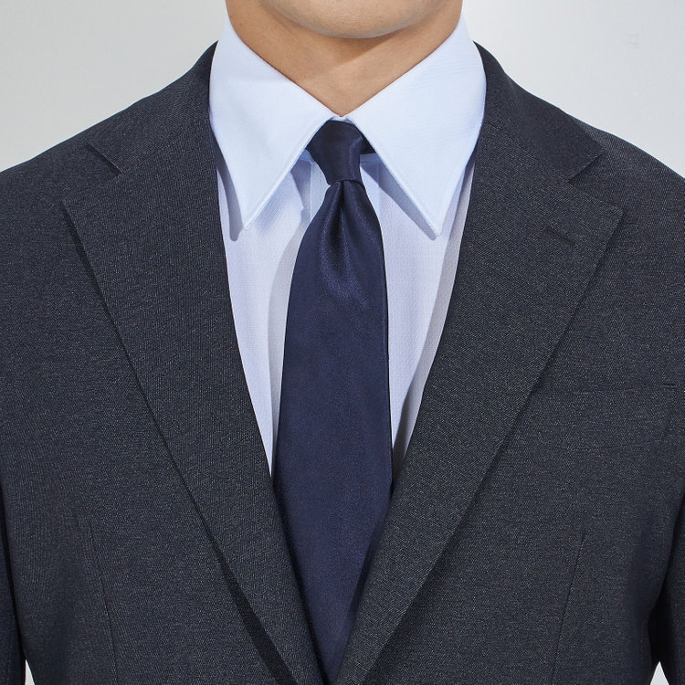 ＪＰコンフォート ネイビー 【JOHN PEARSE comfort navy】【秋冬】2釦シングルジャケット/ネイビー×DENIM LOOK/パッチポケット/ULTRA MOVE/ウォッシャブル 紺濃色