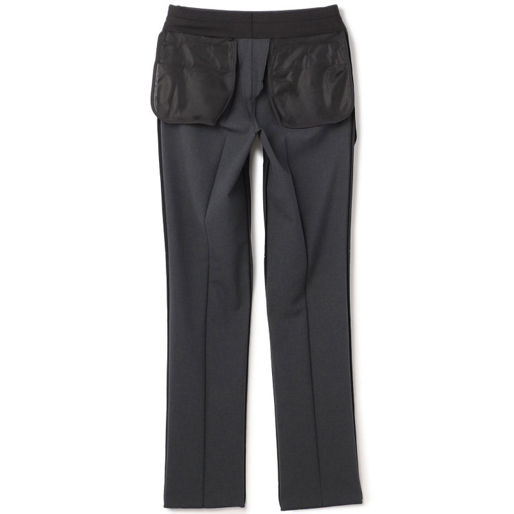 ジョンピアースブラック 【JOHN PEARSE Black SELECT LINE】【春夏】0タックパンツ/グレー/ULTRA MOVE/※裾上げ必要 グレー中間