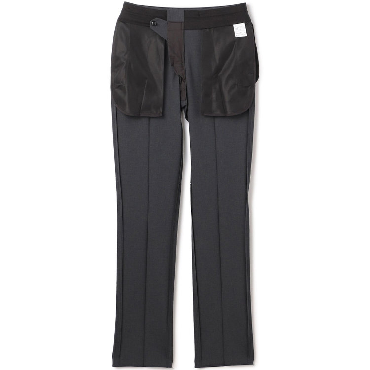 ジョンピアースブラック 【JOHN PEARSE Black SELECT LINE】【春夏】0タックパンツ/グレー/ULTRA MOVE/※裾上げ必要 グレー中間