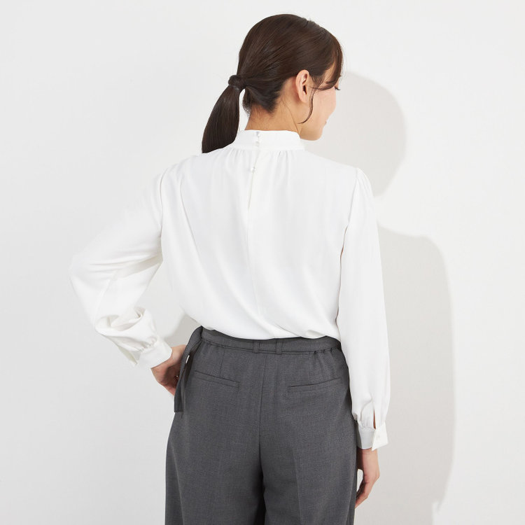 ナチュラル　ビューティー 【NATURAL BEAUTY】リボンブラウス/ホワイト 白