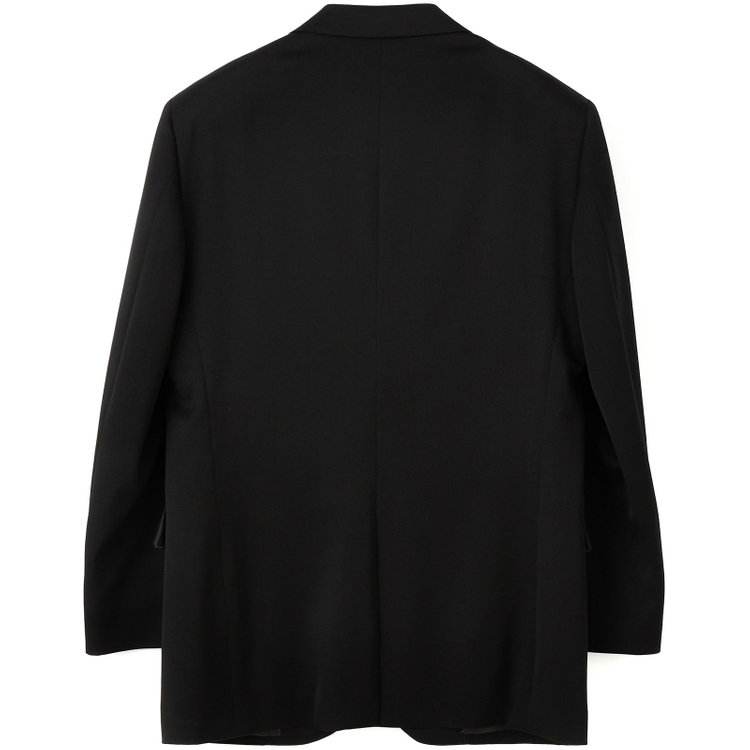 ドナートヴィンチ 【Donato Vinci Italy】【ベーシックシルエット】カシミヤシルクブレンド濃染加工/2釦シングルフォーマルスーツ 1タックパンツ/防虫加工/導電性繊維/アジャスター付き/※裾上げ必要 黒