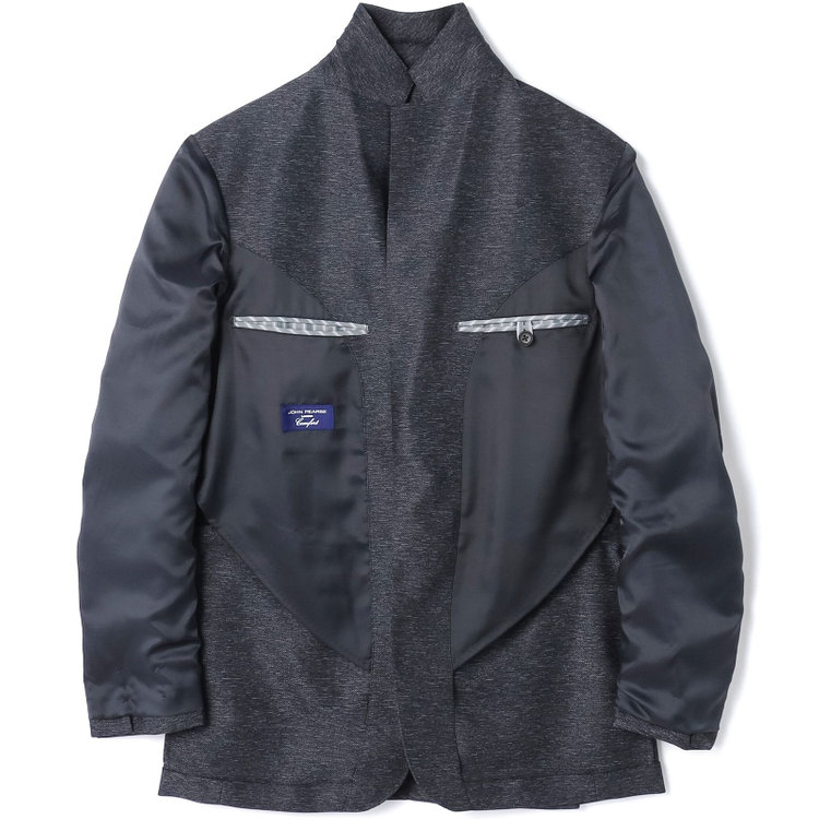 ＪＰ コンフォート 【JOHN PEARSE comfort navy】【春夏】機能性ポリエステル素材 2釦シングルジャケット/ネイビー/ULTRA MOVE/ウォッシャブル 紺中間
