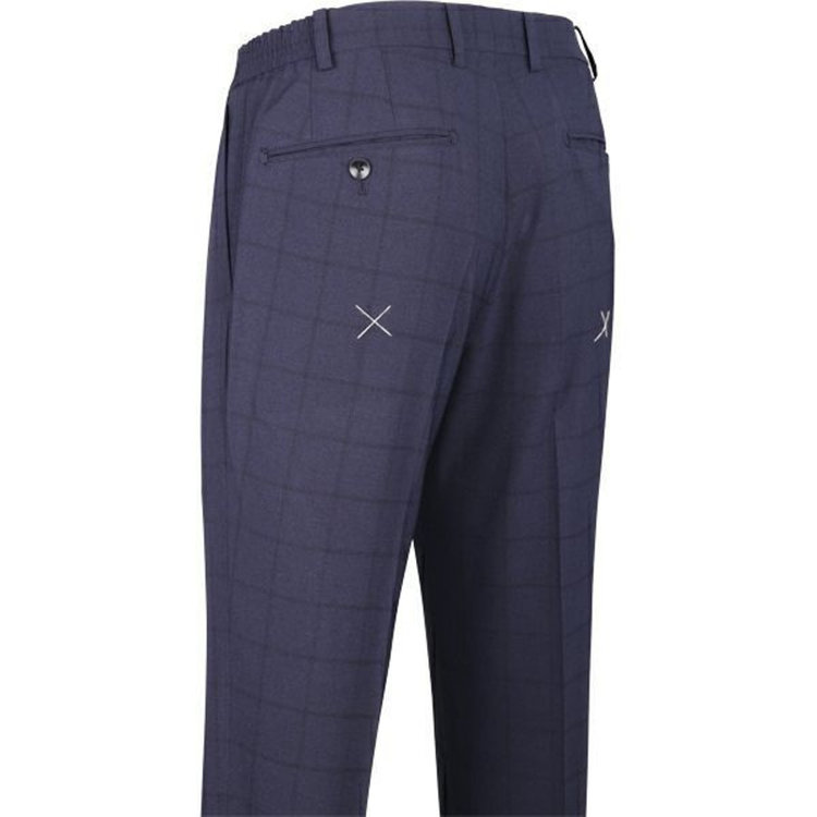 ＪＰ コンフォート 【JOHN PEARSE comfort】【春夏】2釦シングルスーツ 1タック/ネイビー×ウィンドペン/ULTRA MOVE/TRABEST ネイビー系(紺)