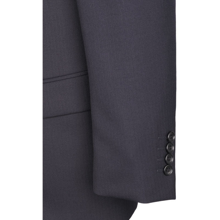 ソノタ（KONAKA用） 【年間】2釦シングルスーツ 0タック/ネイビ-×シャドーストライプ ネイビー系(紺)