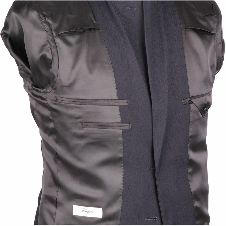 ソノタ（KONAKA用） 【年間】2釦シングルスーツ 0タック/ネイビ-×シャドーストライプ ネイビー系(紺)