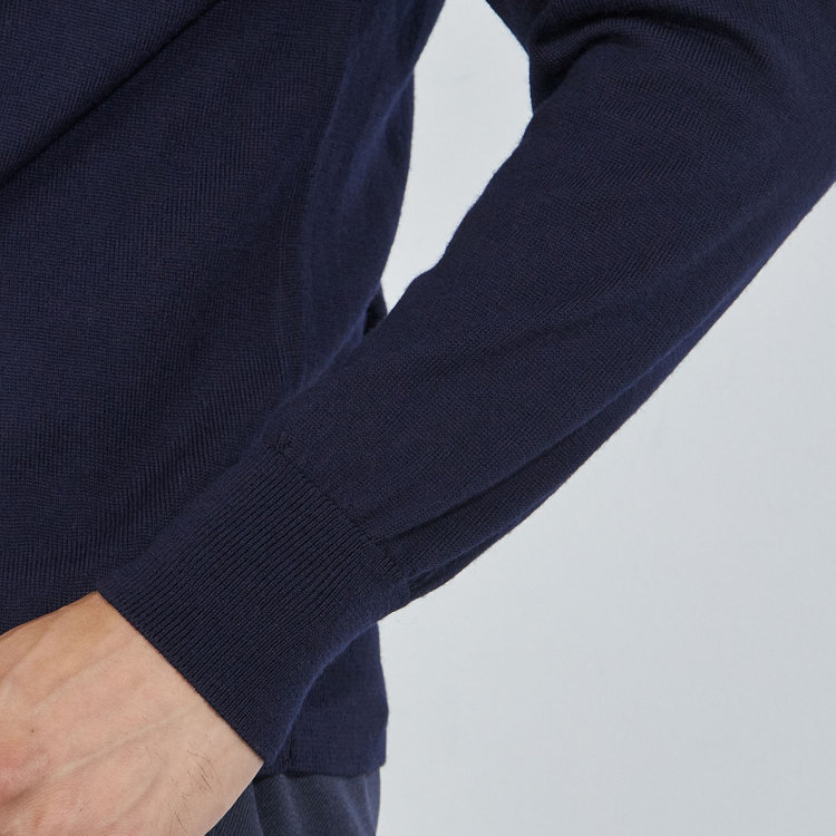 ＪＰコンフォート ネイビー 【JOHN PEARSE comfort navy】【秋冬】タートルネックセーター/ネイビー 紺中間