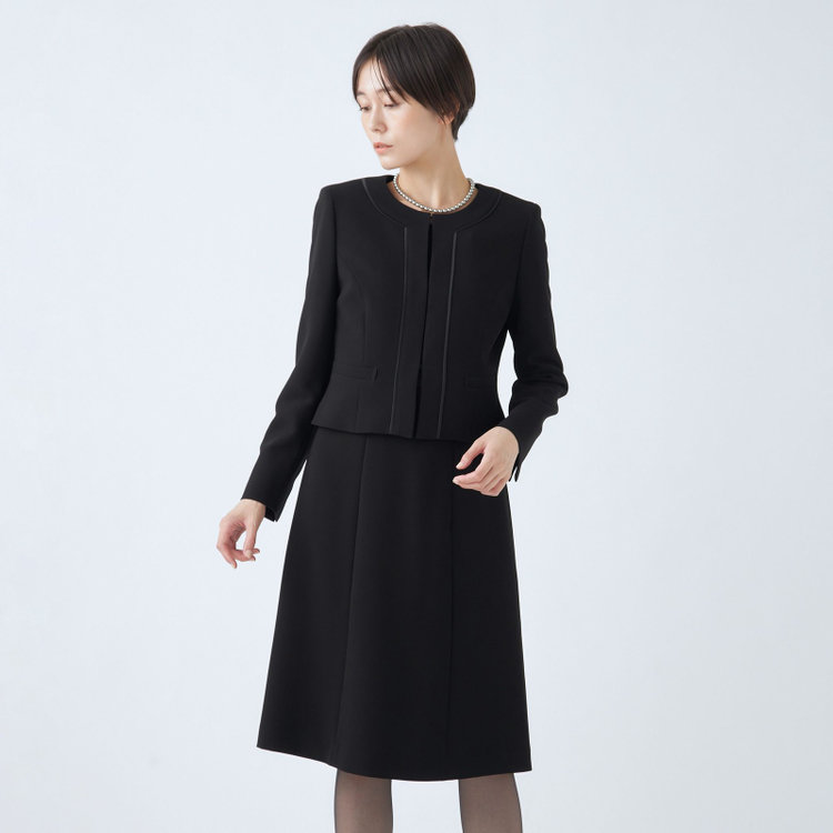 ＡＬＡＩＮ ＤＩＶＥ 【Alain Divert】【年間】ノーカラーアンサンブルレディースフォーマル 黒