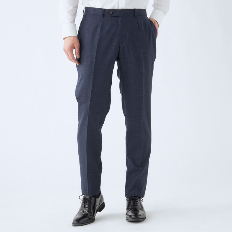 ＪＰ コンフォート 【JOHN PEARSE comfort】【春夏】2釦シングルスーツ ショートタック/ネイビー/REAL NAVY COLLECTION/NEW ZEALAND WOOLSHOWER CLEAN/SustainaBee Wool/※裾上げ必要 紺中間