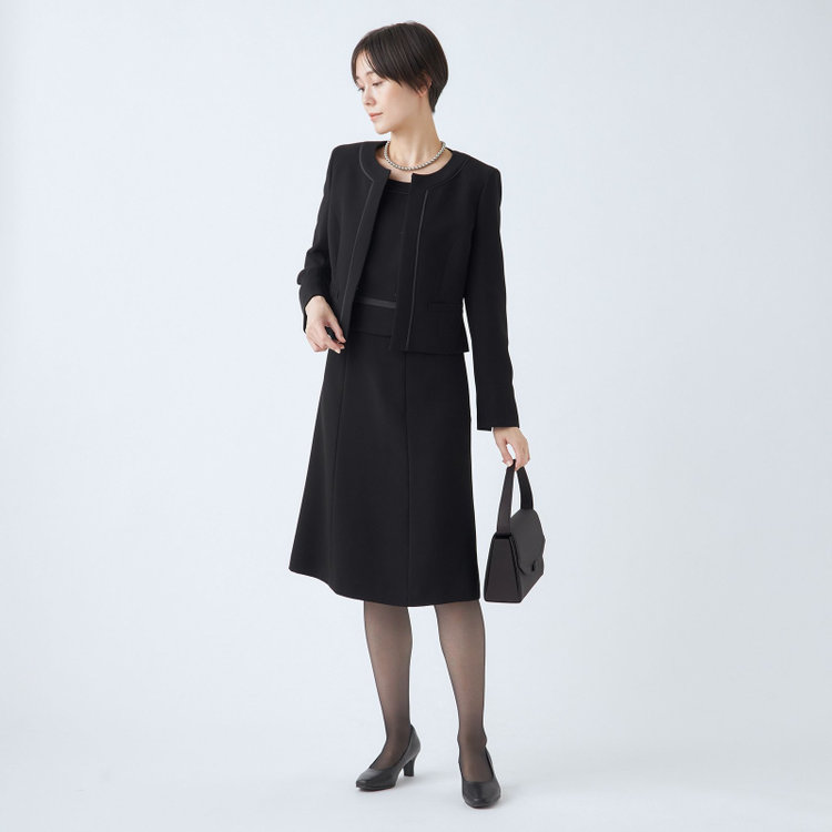 ＡＬＡＩＮ ＤＩＶＥ 【Alain Divert】【年間】ノーカラーアンサンブルレディースフォーマル 黒