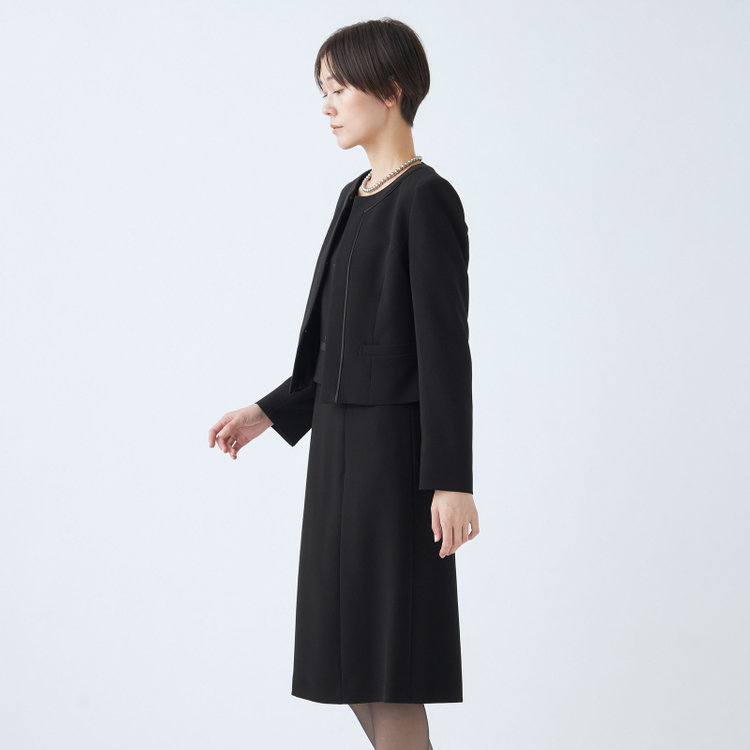 ＡＬＡＩＮ ＤＩＶＥ 【Alain Divert】【年間】ノーカラーアンサンブルレディースフォーマル 黒