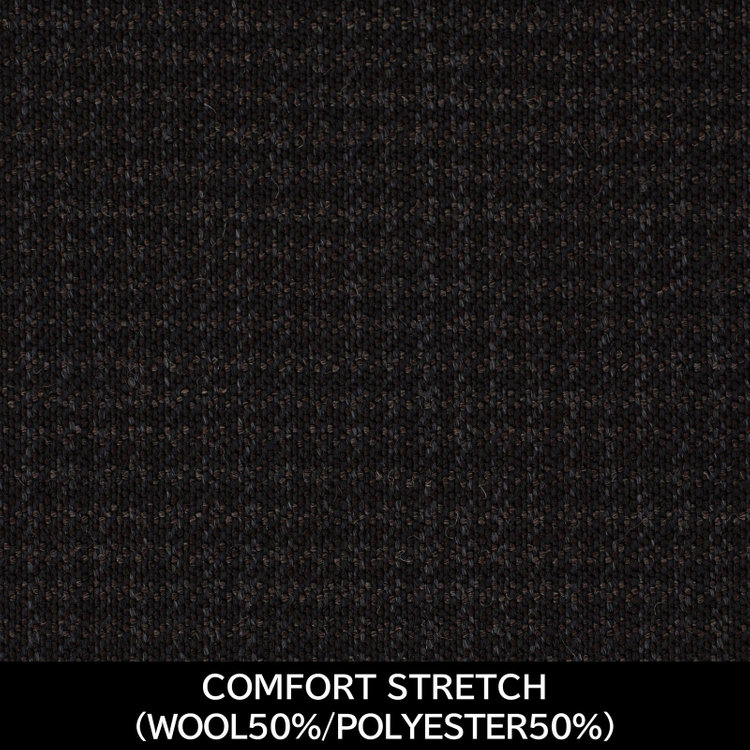 ジョンピアース 【パターンオーダー】【JOHN PEARSE WHITE 3釦】【秋冬】スーツ/COMFORT STRETCH/ブラウン＆ブラック×ハウンドトゥース(WOOL50% POLYESTER50%) ブラウン系(茶)