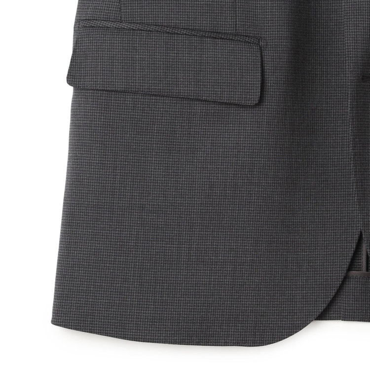 ＪＰ コンフォート 【ULTRA MOVE CROSS】【JOHN PEARSE comfort】【年間】2釦シングルジャケット/グレー×ハウンドトゥース グレー中間