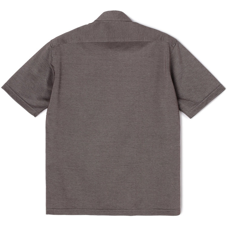 ＪＰコンフォート ネイビー 【半袖】【JOHN PEARSE comfort navy】【ノーアイロン】ホリゾンタルワイドビズポロシャツ プルオーバータイプ/デニムブラウン/ULTRA MOVE/ニット素材 茶中間
