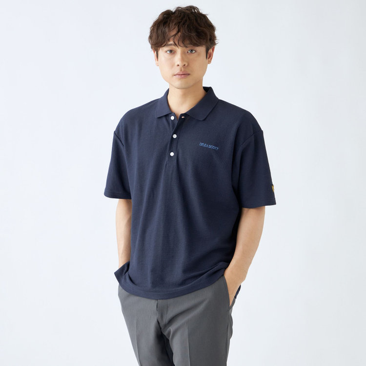 ライル＆スコット 【LYLE&SCOTT】【半袖】ポロシャツ/ネイビー 紺中間