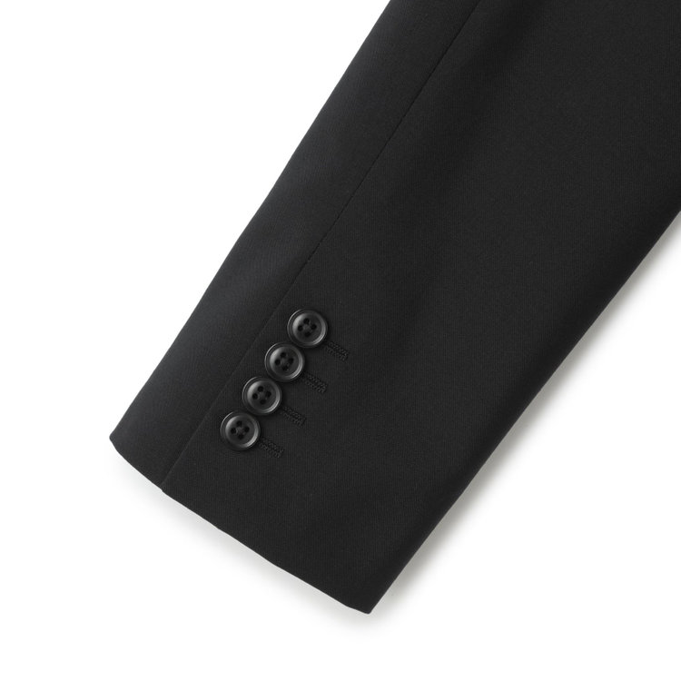 ＪＰセレクトライン 【JOHN PEARSE Black SELECT LINE】【年間】2釦シングルスーツ/ブラック×ソリッド/SHOWER CLEAN/※裾上げ必要 黒