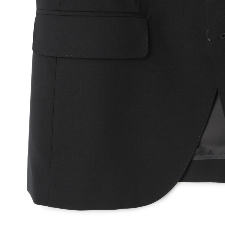 ＪＰセレクトライン 【JOHN PEARSE Black SELECT LINE】【年間】2釦シングルスーツ/ブラック×ソリッド/SHOWER CLEAN/※裾上げ必要 黒