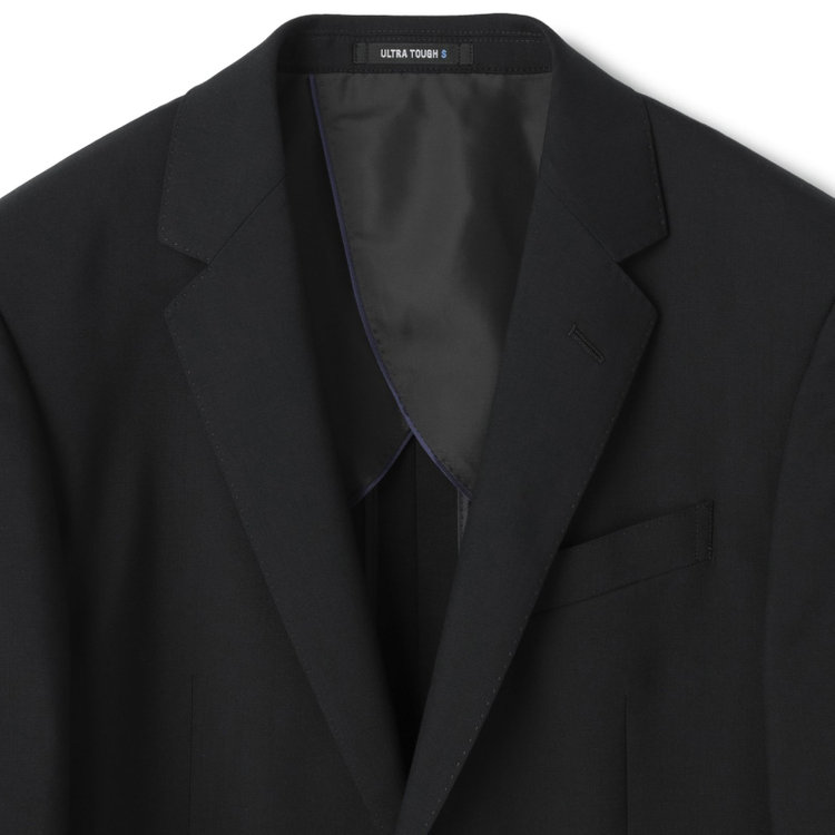 ＪＰセレクトライン 【JOHN PEARSE Black SELECT LINE】【年間】2釦シングルスーツ/ブラック×ソリッド/SHOWER CLEAN/※裾上げ必要 黒