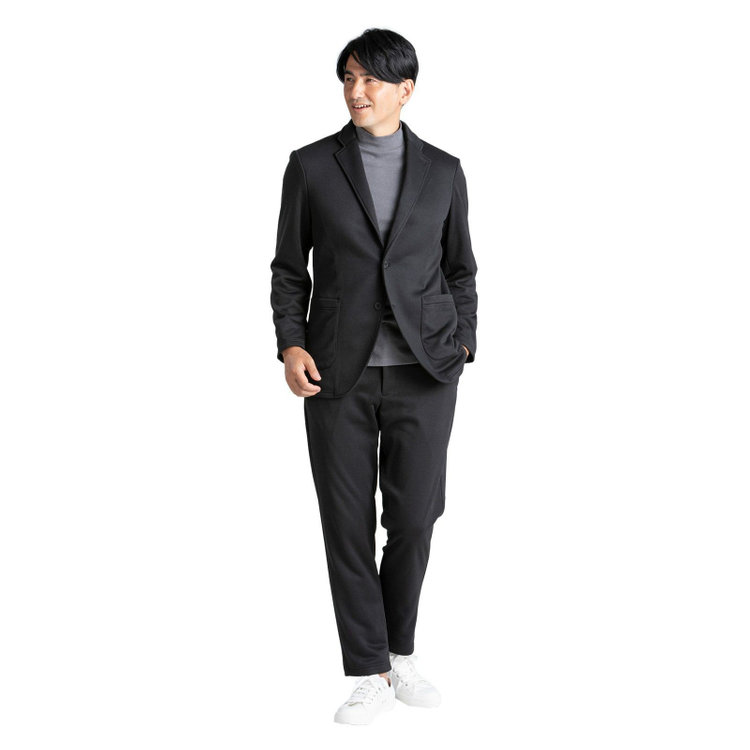 KONAKA　アウトレット 【WEB限定/OUTLET/汚れ・キズ等有】【ULTRA WORK SUIT/HOME LINE】【秋冬】セットアップ バックフリースジャケット/ブラック ブラック系(黒)
