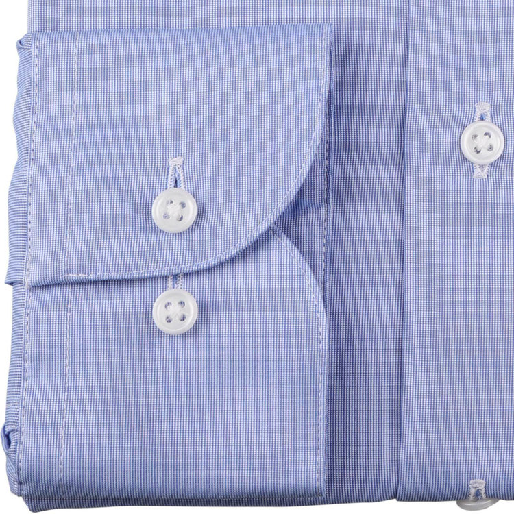 ドナートヴィンチウォモ 【Donato Vinci Italy Uomo】ワイドカラードレスワイシャツ/ブルー/Tough釦/GIZA COTTON ブルー系(青)