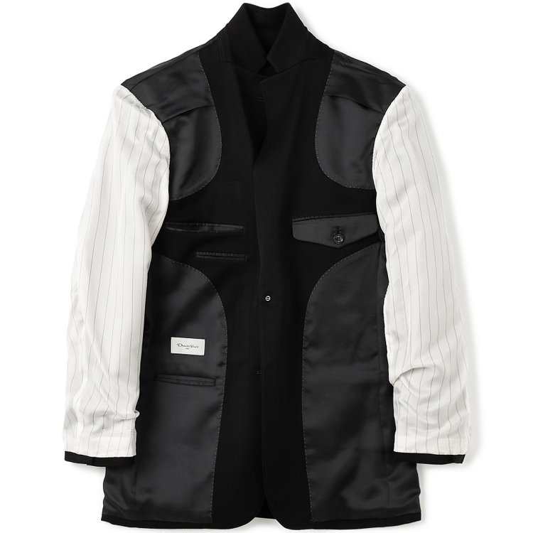 ドナートヴィンチ 【Donato Vinci Italy】【ベーシックシルエット】カシミヤシルクブレンド濃染加工/2釦シングルフォーマルスーツ 1タックパンツ/防虫加工/導電性繊維/アジャスター付き/※裾上げ必要 黒