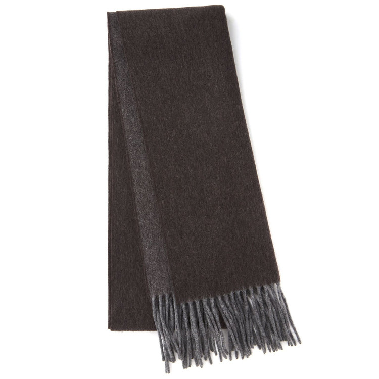 【THE 神 MUFFLER】SUPER170'S NEW ZEALAND WOOLマフラー/ブラウン/31m×165cm