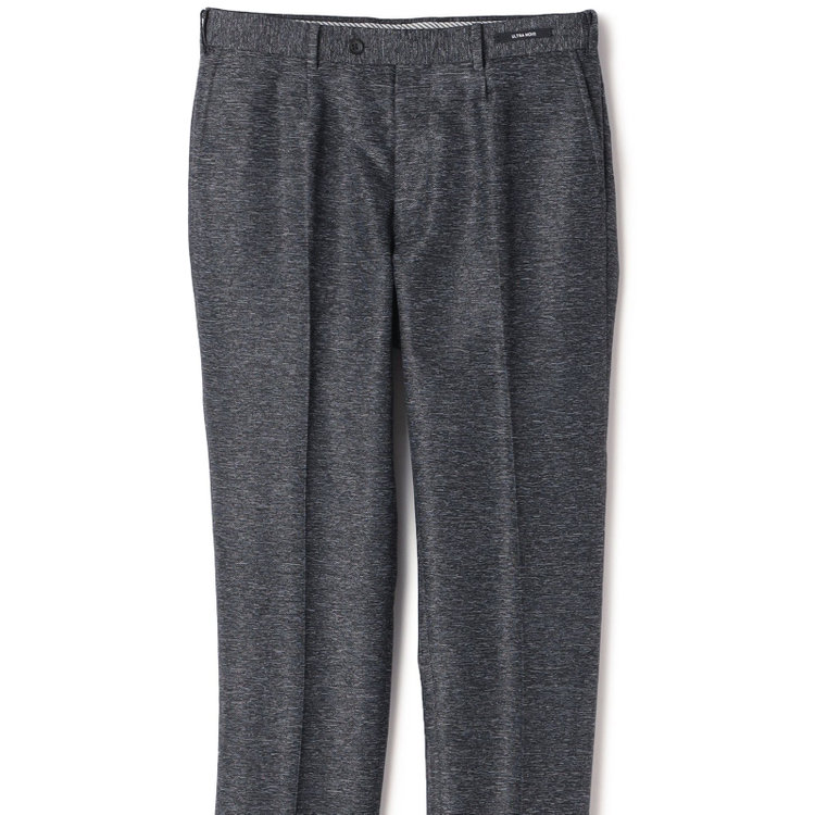 ＪＰ コンフォート 【JOHN PEARSE comfort navy】【春夏】機能性ポリエステル ショートタックパンツ/ブラック/ウエストムーブ仕様/ULTRA MOVE/※裾上げ必要 黒