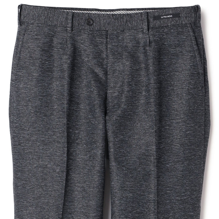 ＪＰ コンフォート 【JOHN PEARSE comfort navy】【春夏】機能性ポリエステル ショートタックパンツ/ブラック/ウエストムーブ仕様/ULTRA MOVE/※裾上げ必要 黒
