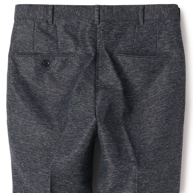 ＪＰ コンフォート 【JOHN PEARSE comfort navy】【春夏】機能性ポリエステル ショートタックパンツ/ブラック/ウエストムーブ仕様/ULTRA MOVE/※裾上げ必要 黒