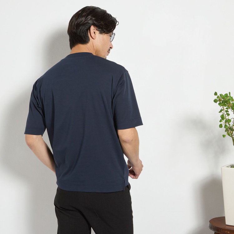 ＪＰ コンフォート 【JOHN PEARSE comfort navy】【半袖】ビズTシャツ/ネイビー 紺濃色