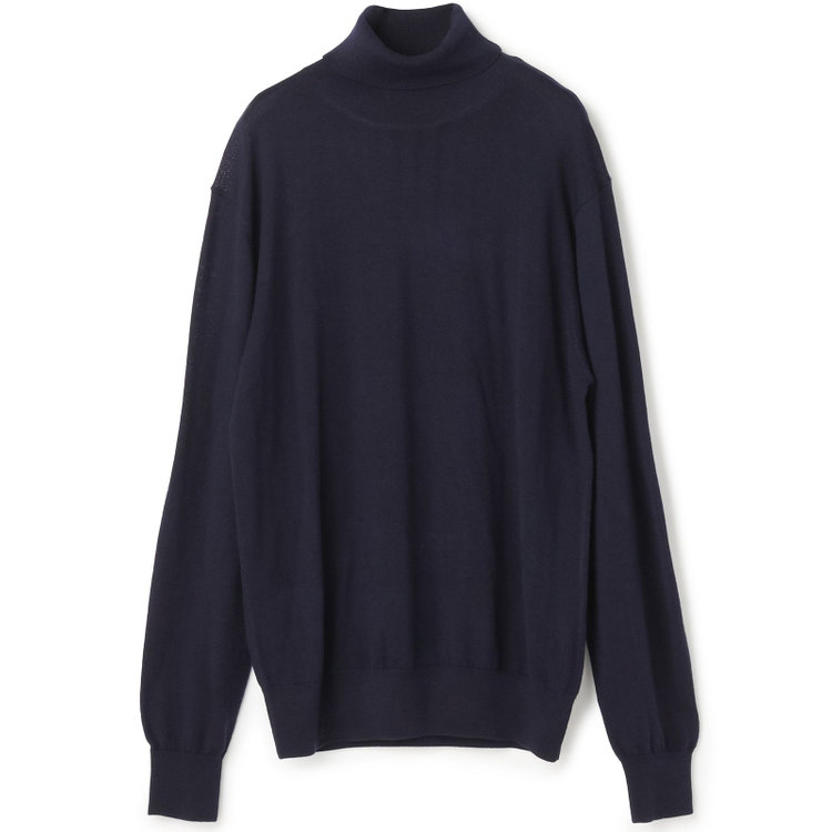 ＪＰコンフォート ネイビー 【JOHN PEARSE comfort navy】【秋冬】タートルネックセーター/ネイビー 紺中間