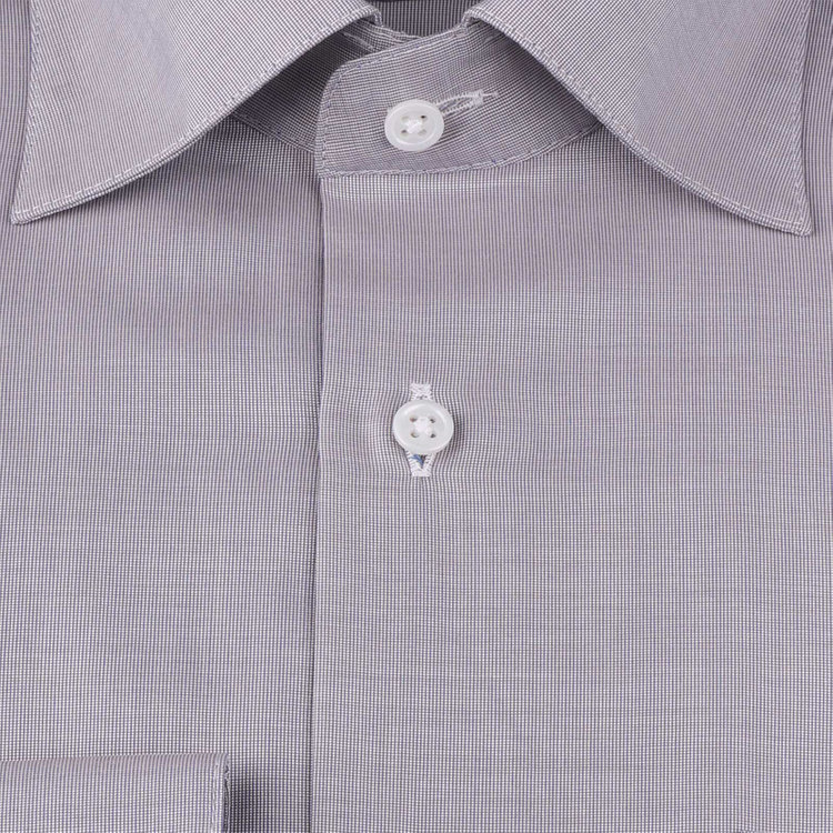 ドナートヴィンチウォモ 【Donato Vinci Italy Uomo】ワイドカラードレスワイシャツ/グレー/Tough釦/GIZA COTTON グレー系(灰)