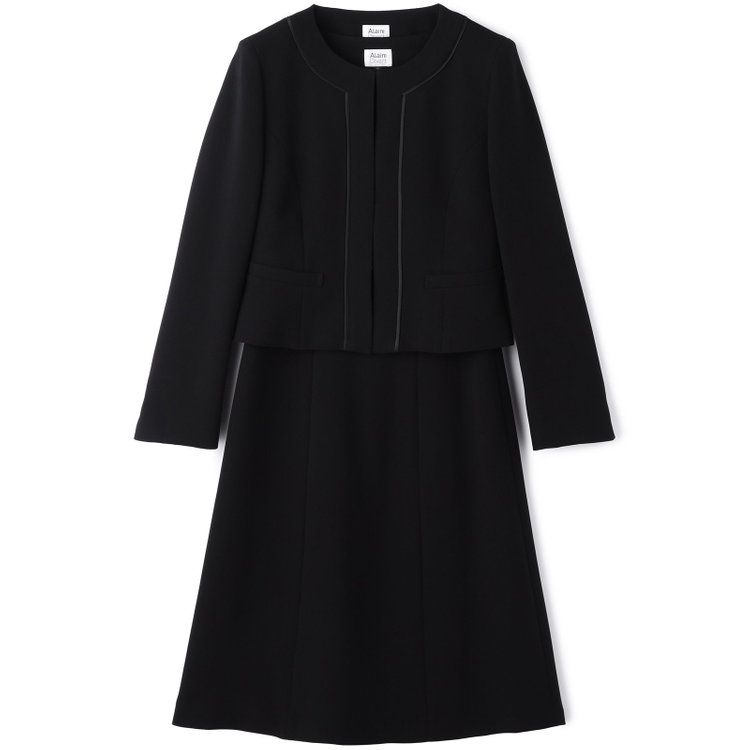 ＡＬＡＩＮ ＤＩＶＥ 【Alain Divert】【年間】ノーカラーアンサンブルレディースフォーマル 黒