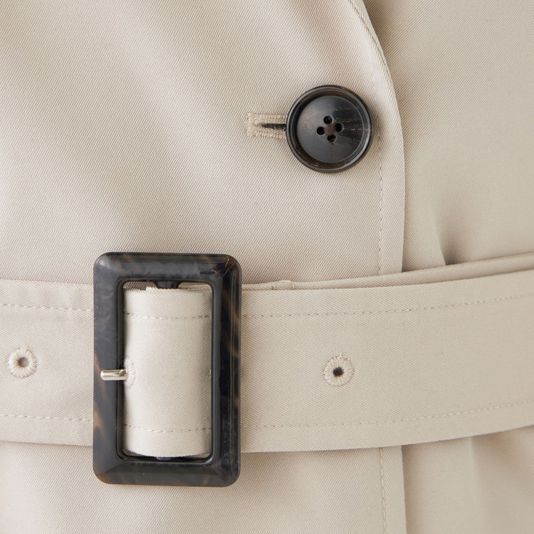 ナチュラル　ビューティー 【NATURAL BEAUTY】ダブルトレンチベルテッドコート/ベージュ 茶淡色